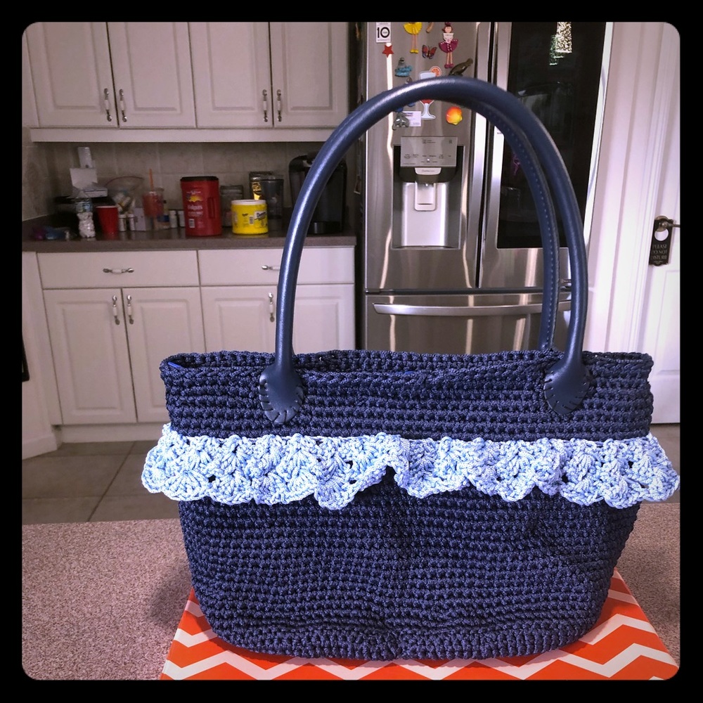 Handmade crochet handbag
